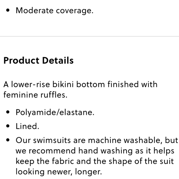 J Crew | ruffle hipster bikini bottom - Picture 7 of 7